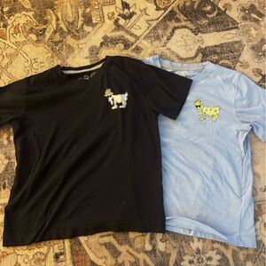 Kids Black and Light Blue Graphic Tees